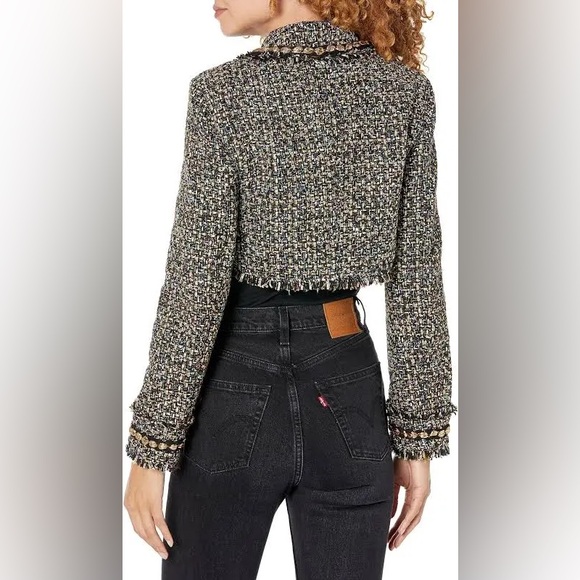 Cinq A Sept Women's Odette Tweed Crop Jacket - SZ 16 - Picture 2 of 8